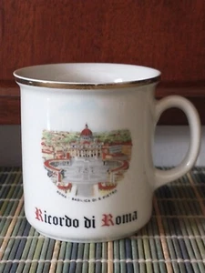 Rome (Vintage Souvenir) Coffee Mug, "Ricardo Do Roma" (Memories Of Rome) - Foto 1 di 5
