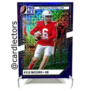 2022 Leaf Pro Set Metal Draft KYLE McCORD #PSB-KM1 Purple Mojo SP OHIO STATE - Bild 1 von 2