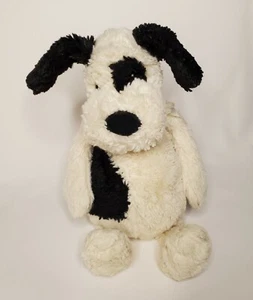Jellycat Bashful Welpe Hund Plüschtier cremeweiß schwarz Stofftier Spielzeug 12 Zoll - Bild 1 von 6