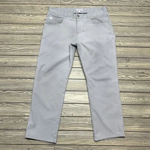 Pantalón al tobillo Peter Millar Crown Crafted Blade Performance Gale para hombre talla 34x26 gris - Imagen 1 de 8
