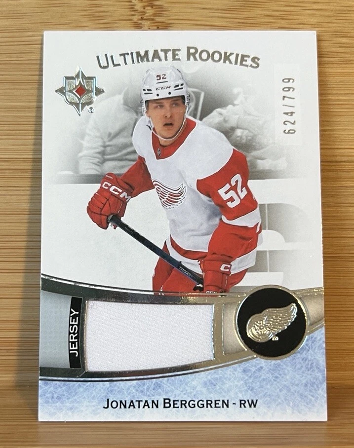 Jonatan Berggren 22-23 UD Ultimate Collection Ultimate Rookies Jersey /799 - Image 1 of 2