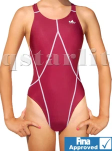 Girl's Endurance Training Competition One Piece Swimsuit Swimwear Size 28 M 12 - Picture 1 of 4