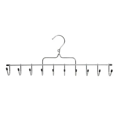 Gürtelbügel chrom 10 Haken 43cm gummierte Endkappen Krawatten Schals Tücher NEU