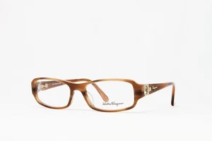 Gafas para mujer Salvatore Ferragamo SF2600 724 Honey Horn 53 mm lentes de demostración ¡NUEVAS! - Imagen 1 de 5