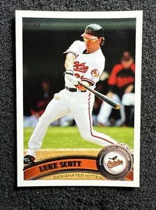 LUKE SCOTT #294 2011 Topps Baseball QTY Baltimore Orioles - Foto 1 di 3