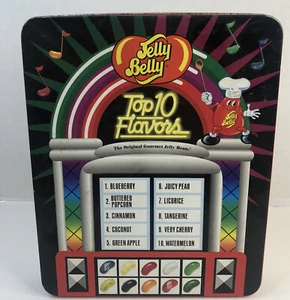 Jelly Belly Collectible Tin Jukebox Top 10 Flavors 10x8.5 in Great Condition - Picture 1 of 11