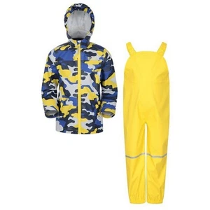 Mountain Warehouse Childrens/Kids Raindrop Camo Waterproof Jacket And (MW264) - Picture 1 of 6