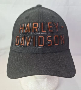 Harley Davidson Premium Snapback Hat Embroidered Logo Gray 9Forty 940 New Era - Picture 1 of 12