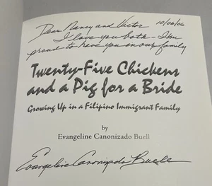 Evangeline Canonizado Buell SIGNED First 25 CHICKENS & A PIG FOR A BRIDE Dowry - Picture 1 of 12