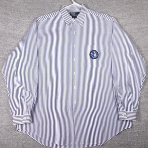 Camisa Polo Ralph Lauren Para Hombres XL Azul Blanco Rayas Bennett Velero Parche Regata - Imagen 1 de 10