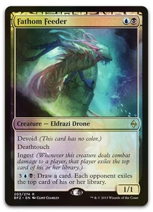 Fathom Feeder #203 (Foil) (LP) Battle for Zendikar BFZ Magic MTG - Picture 1 of 1