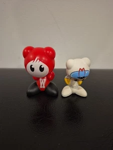 (X2) U.B. Funkeys 2009 Wendy's Red Bobble Head Toy Y2K + Speed Racer Chim Chim - Picture 1 of 3