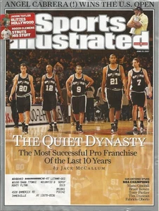 JUNE 2007 SPORTS ILLUSTRATED SPURS DUNCAN PARKER GINOBILI ANGEL CABRERA CLEMENS - Picture 1 of 1