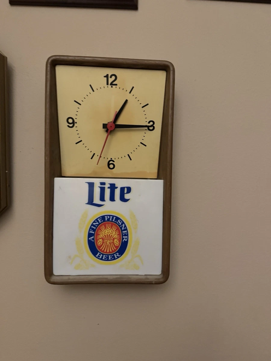 Miller Beer Clock In Collectible Miller Signs & Tins for sale | eBay