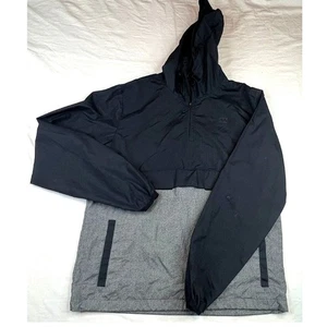 Billabong Windbreaker Mens Small Black Gray Jacket Running Activewear Sportswear - Picture 1 of 11