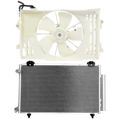 AC Condenser Cooling Fan Kit For 2005-2008 Toyota Corolla Matrix - Image 1 of 4