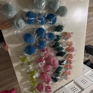 Zielscheibe Samt Kugel Endstück Weihnachtsschmuck Bullseye Spielplatz 46er Set - Bild 1 von 8