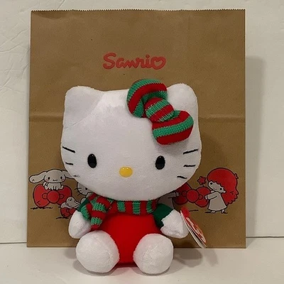 PELUCHE DE NAVIDAD HELLO KITTY SANRIO TY 2012 CON ETIQUETA Y BOLSA SANRIO AL POR MENOR Foto 1 de 4