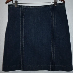 Calvin Klein Woman 10 Skirt Blue jean denim classic casual SUMMER Cotton Stretch - Picture 1 of 7