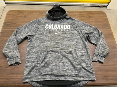 Colorado Buffaloes Basketball Team-Issued Gray Hoodie - Nike - XL - Image 1 of 3