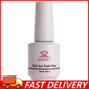 Nail Art Foil Glue Gel for Foil Stickers Nail Transfer Tips Manicure Art, 15ML - Picture 1 of 8