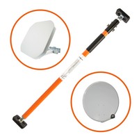 SAT Fensterhalterung 65-115cm Balkon Fenster Rahmen Halter Teleskop Klemmhalter