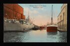 1914 Ocean Liners Ss Liverpool Sunk Rare Postmark Tolchester Beach Baltimore Md
