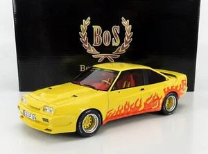 OPEL MANTA B MATTIG 1991 AMARILLO ROJO BOS362 1:18 RESINA 504 PCS - Imagen 1 de 4