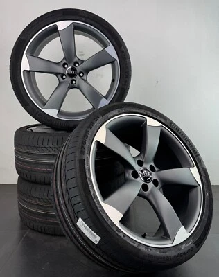 Audi 21 Zoll Felgen A8 S8 4H Sommerreifen Sommerräder original 4H0601025BA #C784 - Bild 1 von 4