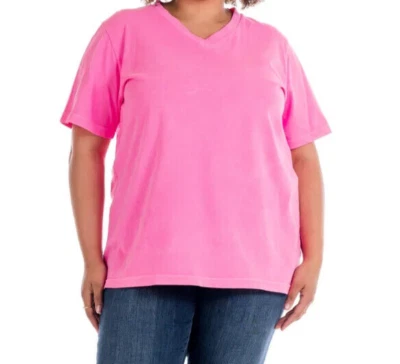 Camiseta Top FRESH PRODUC 2X Cosmos Rosa $42 Allure Jersey Algodón SS NUEVA CON ETIQUETAS Nueva 2X Foto 1 de 4