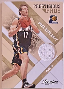 Tarjeta dorada parche Panini Prestige Mike Dunleavy Prestigious Pros 2010-11/99 Pacer - Imagen 1 de 2