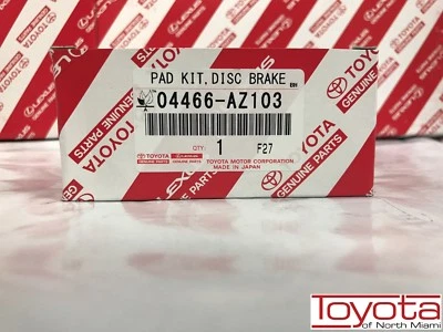 Genuine 2002-2018 Toyota 4Runner OEM Rear Brake Pads 04466-AZ103 - Image 1 of 4