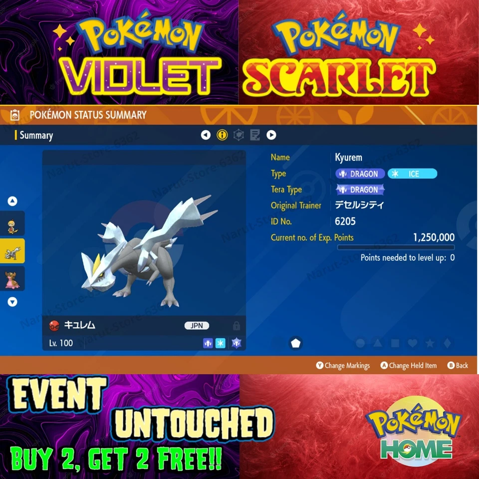 Kyurem Dahara City 2015🌟 Event Untouched🔥Pokémon Scarlet & Violet🔥 - Image 1 of 1