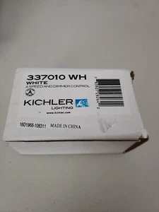 Kichler 337010 White Fan Light Dual Slider Control Accessory - Picture 1 of 3