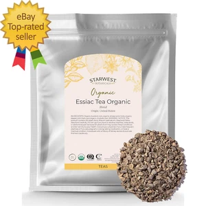 Essiac Tea Organic - Caffeine Free Herbal Blend, Loose Leaf Burdock Root, Slippe - Picture 1 of 6