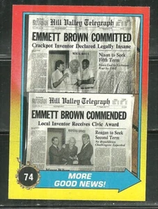 1989 BACK TO THE FUTURE PART II MORE GOOD NEWS #74 - Picture 1 of 2