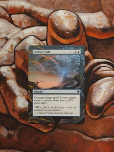 Magic the Gathering Unified Will Hand Painted Custom MTG Altered Art Alter - Picture 1 of 1