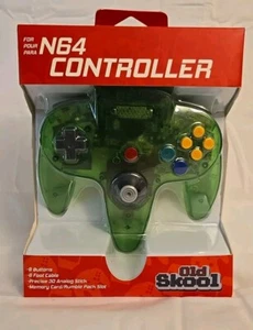 Nintendo 64 CONTROLLER JUNGLE GREEN N64 *OLD SKOOL* - Picture 1 of 4