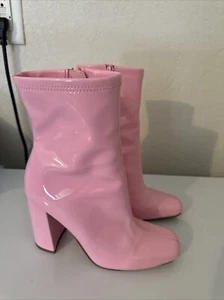 Steve Madden Lackstiefel Größe 6,5 m Barbie Euc  - Bild 1 von 6
