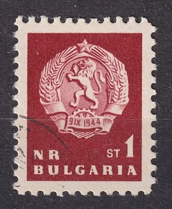 BULGARIA 1963 SC#1253 used 1s st., Circulation issue, Emblem. - Picture 1 of 1