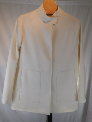 OFF WHITE GIUBBINO BLAZER EUROPEO BIANCO MANCANTE STEFANEL ITALIA 44 US 8 M