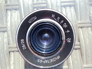INDUSTAR- 69 Soviet Pancake lens 28 mm f 2,8 Mount M39 - Picture 1 of 9