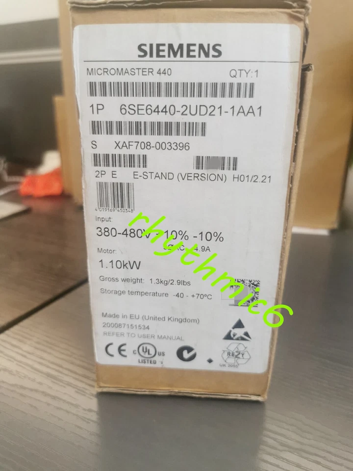 Brand New Siemens 6SE6440-2UD21-1AA1 Inverter Fast FedEx or DHL - Image 1 of 1