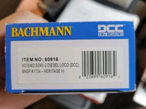 HO EMD SD40-2 DIESEL LOCO BACHMANN 60916 - Picture 1 of 2