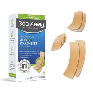 Advanced Silicone Scar Sheets, Medical Grade Variety Pack Silicone Stri - Picture 1 of 8