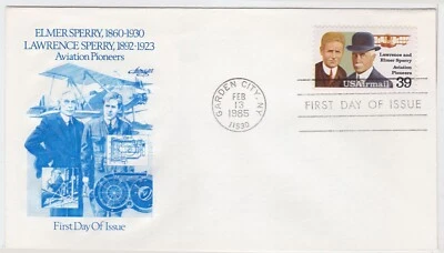 TurtlesTradingPost- Lawrence & Elmer Sperry 1985 #C114 Artmaster FDC - Image 1 of 2
