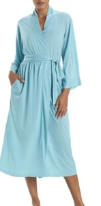 NEW! N NATORI TURQUOISE JERSEY KNIT ROBE/ SMALL/ a GREAT GIFT!/ SHIPS NOW - Picture 1 of 9