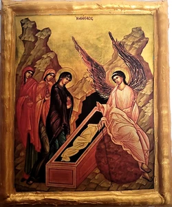 Sonntag der Myrrhenträgerinnen byzantinisch griechisch östlich orthodox Ikone Plakette - Bild 1 von 6