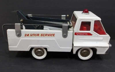 Vintage 1960's Structo 24 Hour Service Wrecker Pressed Steel Tow Truck - Image 1 of 4
