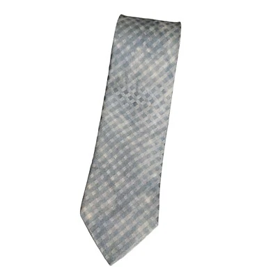 Corbata ARMANI COLLEZIONI para hombre 100 % seda LUJO XL azul blanco geométrica con:3,4" usada en excelente estado Foto 1 de 4
